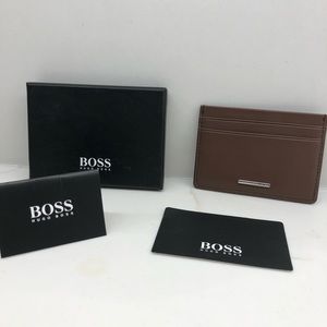 Hugo Boss Men’s card holder wallet brown